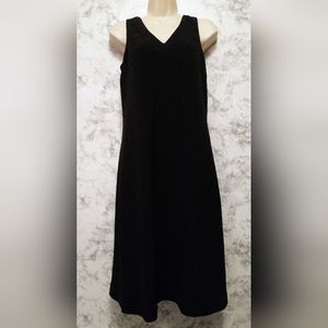 Valerie Stevens Collection Side Zipper Elegant Black Shift Dress Vintage Size 6